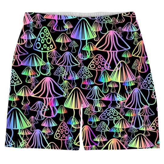 Discover Magic Mushrooms All Over Print Drawstring Men's Shorts