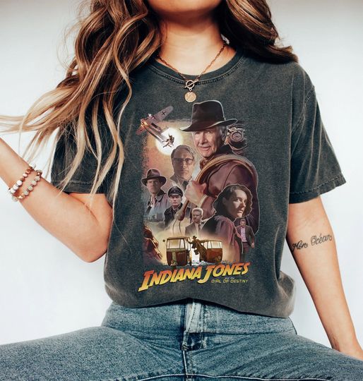 Vintage Indiana Jones and the Dial of Destiny Shirt, Disney Indiana Jones Shirt