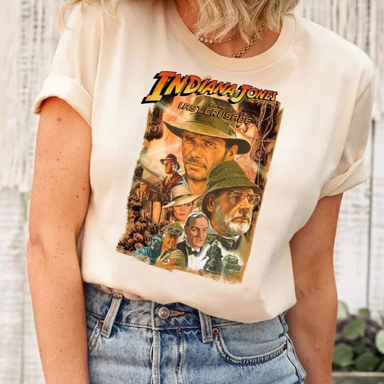 Vintage Indiana Jones Adventure Disneyland 1995 Shirt, Indiana Jones Shirt