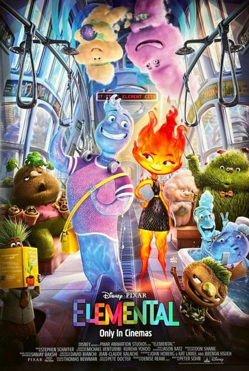 Discover Elementals Theatrical Movie Poster