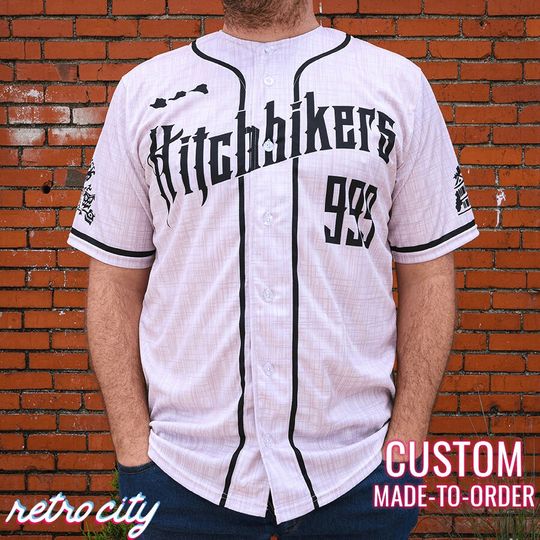 Haunted Mansion Disney Ride 'Hitchhikers' Full-Button Baseball Fan Jersey