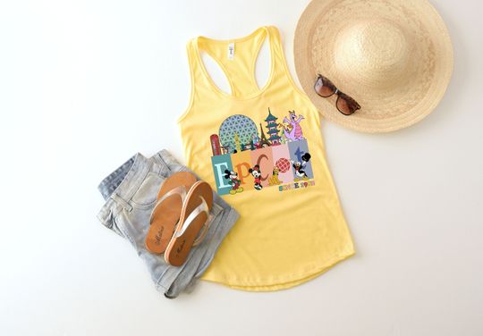 Epcot Tank top,Epcot  Shirt, World Traveler Shirt, Epcot since 1982, Disney Trip Shirt, Vintage Disney tank top