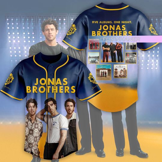 Jonas Brother Jersey Shirt, Joe Jonas Baseball Jersey