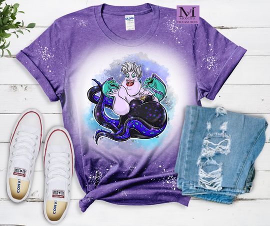 Ursula Bleached Shirt, Bleached Shirt, Funny Shirt,  Gift Shirt, Disney Shirt, Princess Shirt
