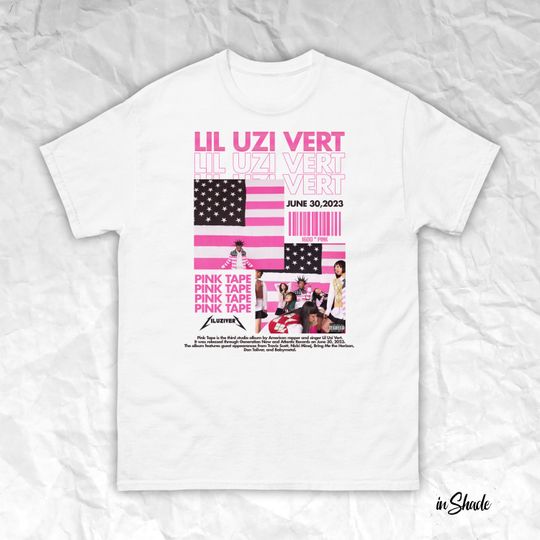 Lil Uzi Vert Rap Shirt K9, Pink Tape Album 90s T Shirt