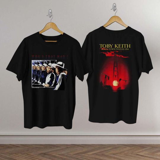 vintage 1994 Toby Keith Who's That Man Boom Town Tour Shirt