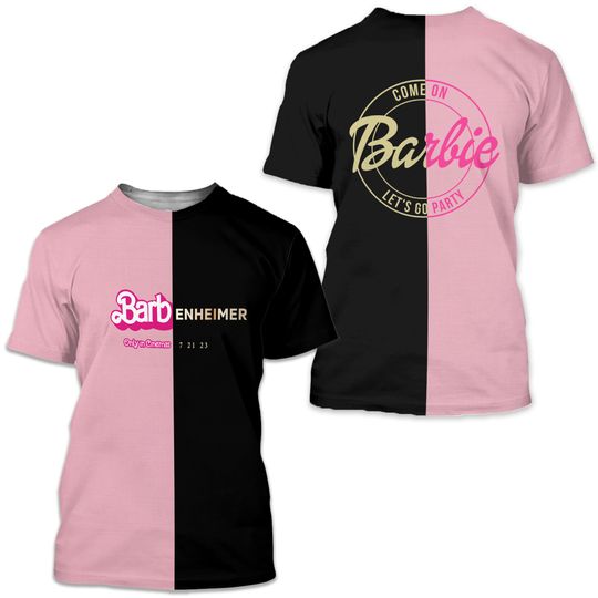 Barbenheimer Barbie Movie Oppenheimer Shirt, Barbie Movie 3D T-Shirt