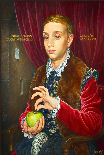 Discover The Grand Budapest Hotel - Boy With Apple Grain Edit - Wes Anderson Painting Movie Canvas