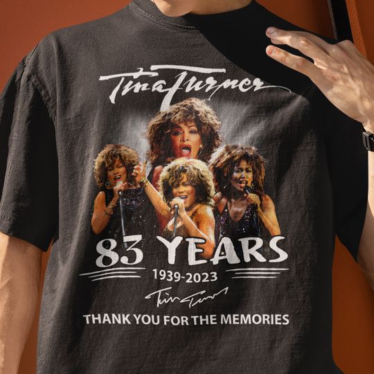 Tina Turner RIP 1939-2023 T-Shirt, Tina Turner Musical Souvenir Shirt, RIP Tina Turner Shirt