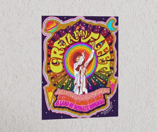 Discover Greta Van Fleet Poster - 70s Concert Poster - GVF art