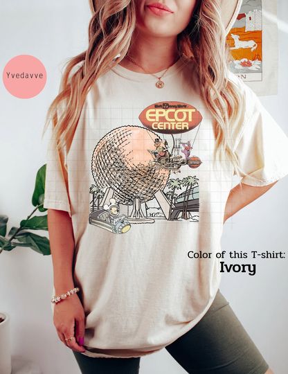 Disney Epcot Shirt, Vintage Epcot 1982 Shirt, World Traveler Shirt