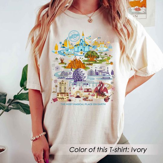 Disney Epcot Shirt, Vintage Epcot 1982 Shirt, Disney Shirt, Mickey And Friends Shirt