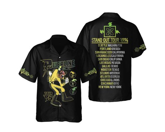 Disney A Goofy Movie Powerline Stand Out Concert Hawaiian Shirt