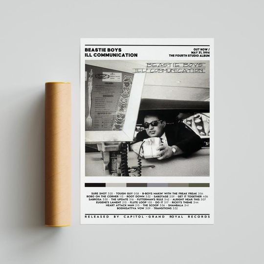 Beastie Boys IllCommunication Wall Art, Beastie Boys Poster