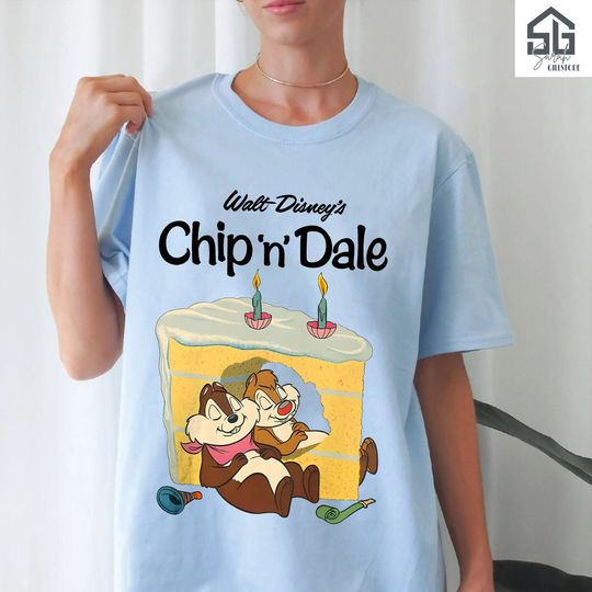 Vintage Chip n Dale Shirt, Disney Character Shirt, Chip and Dale Shirt