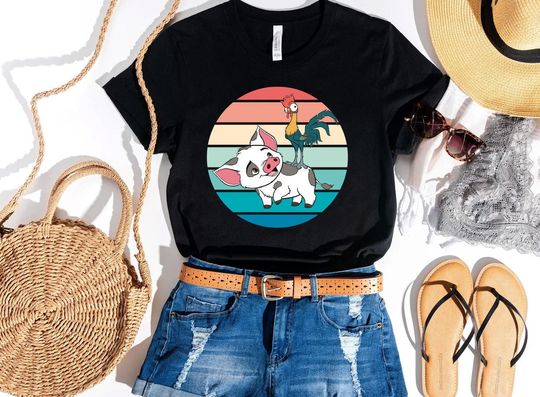 Moana Shirt, Disney Moana Shirt, Hei Hei Shirt, Moana And Friends, Mickey Ear, Disney Shirt, Disney Princess Shirt