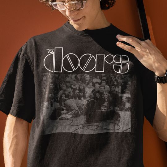 The Doors Jim Morrison Vintage Band Setup Vintage Tee T-Shirt