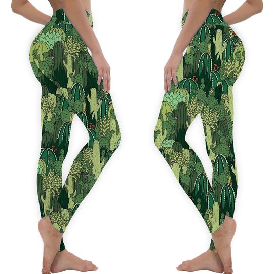 Discover Cactus Pattern Leggings