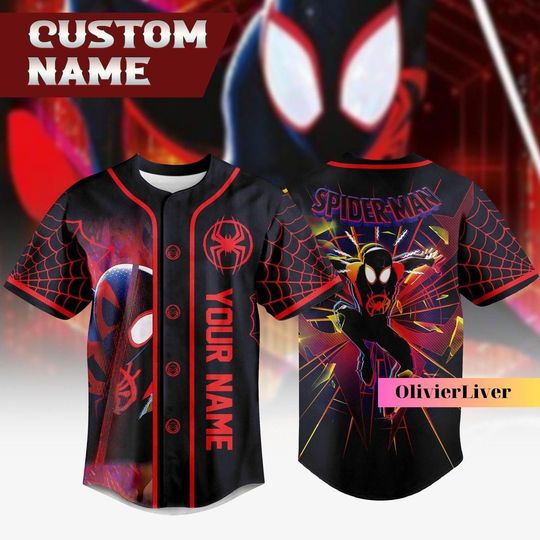 Discover Spider-Man Baseball Jersey, Custom Spiderman Jersey, Across The Spider-Verse Jersey