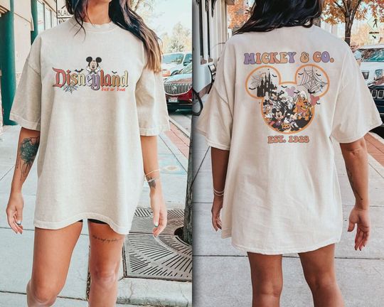 Retro Mickey & CO Est.1928 Shirt, Disney Skeleton Shirts, Vintage Disney World Shirt