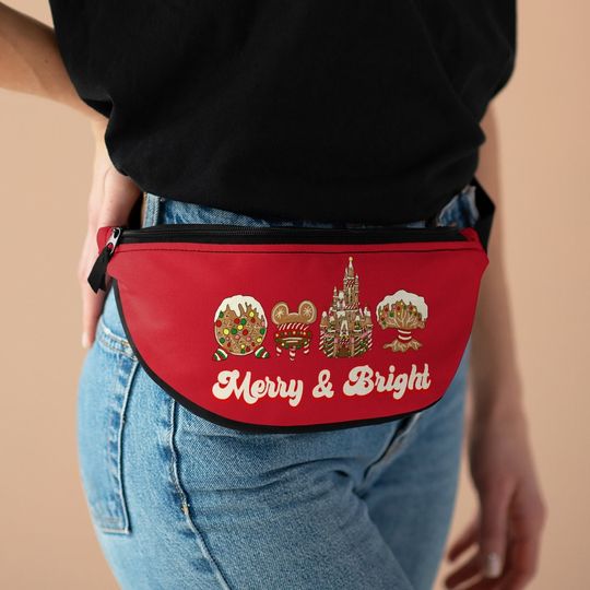 Disney Christmas Fanny Pack, Christmas Cute Disney