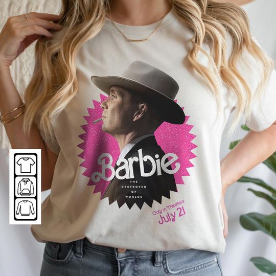 Barbie Oppenheimer Movie Shirt, Funny Movie Inspired Bootleg Tee