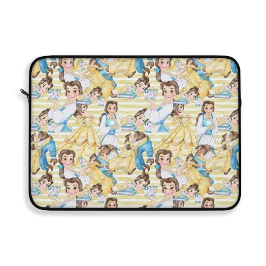 Belle Laptop Sleeve, Disney Laptop Cover, Laptop Protector, Laptop Case