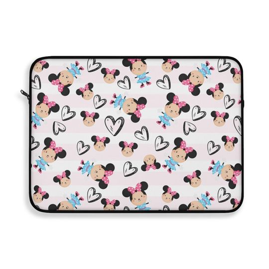 Minnie Valentines Laptop Sleeve, Disney Laptop Cover, Laptop Protector, Laptop Case