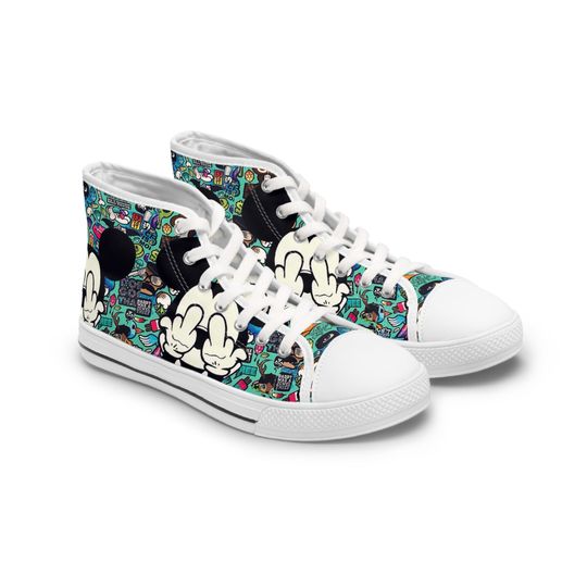 Discover Mickey mouse cartoon Women's High Top Sneakers
