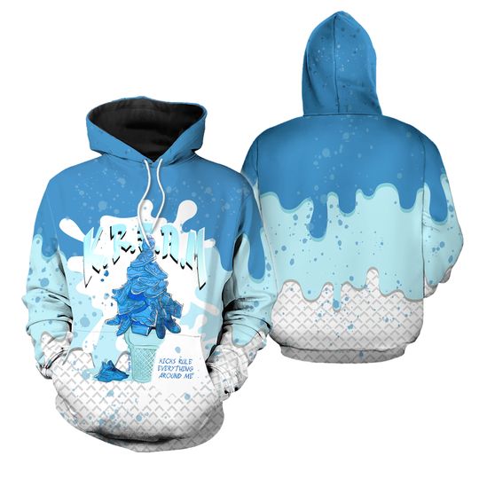 KREAM 3D Waffle Cone Hoodie Match Dunk Low Retro Argon