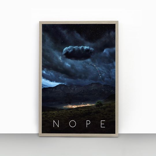 Discover Nope Movie Poster Print, Jordan Peele Sci-fi Horror Poster