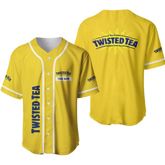 Twisted Tea Yellow baseball Jersey - Jersey baseball