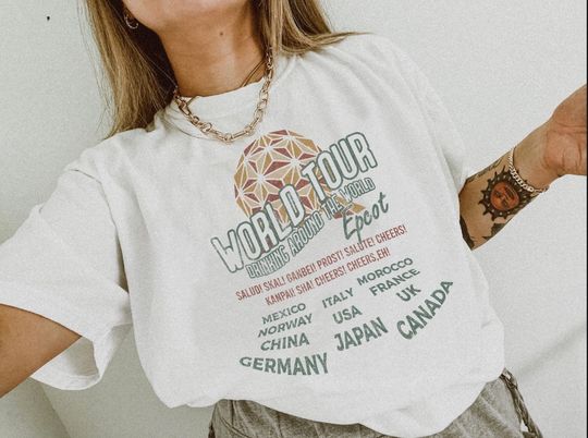 World Tour - Drinking Around The World - Epcot - Disney Inspired Shirt