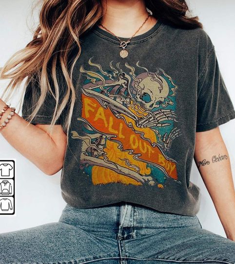 Save Rock And Roll T-shirt, Vintage Fall Out Boy Summer Tour 2013 T-Shirt