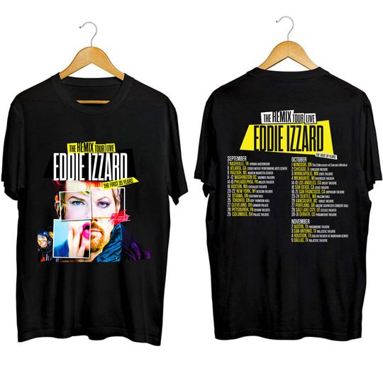 Eddie Izzard The Remix 2023 Tour Shirt, Eddie Izzard Fan Shirt