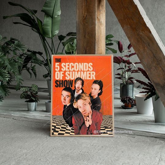 Discover 2023 5SOS Tour Poster