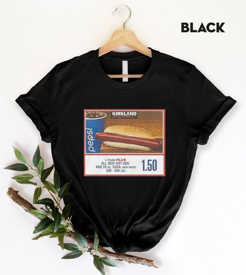 Kirkland Costco Hot Dog Soda Tee Funny Hot Dog Shirt