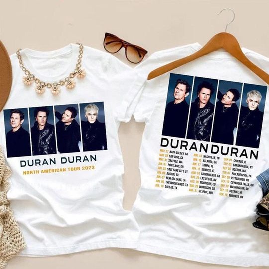 Discover Duran Duran 2023 Tour Shirt, North American Tour 2023,Future Past Tour Shirt,Duran Duran Shirt, Music Tour 2023 Tshirt, Band Tour 2023 Shirt