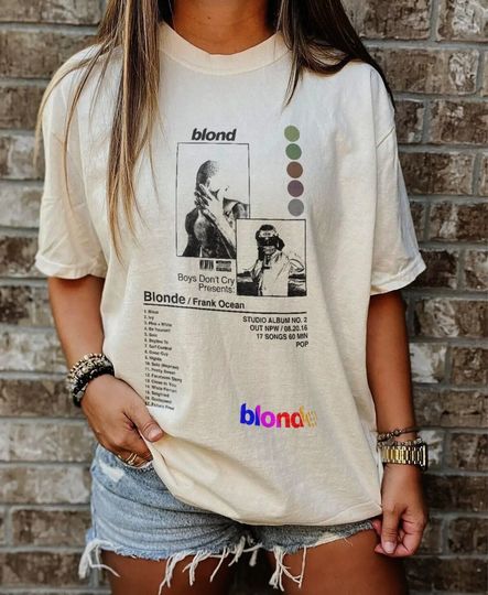 Y2k Frank Ocean - Blond Track List  Shirt