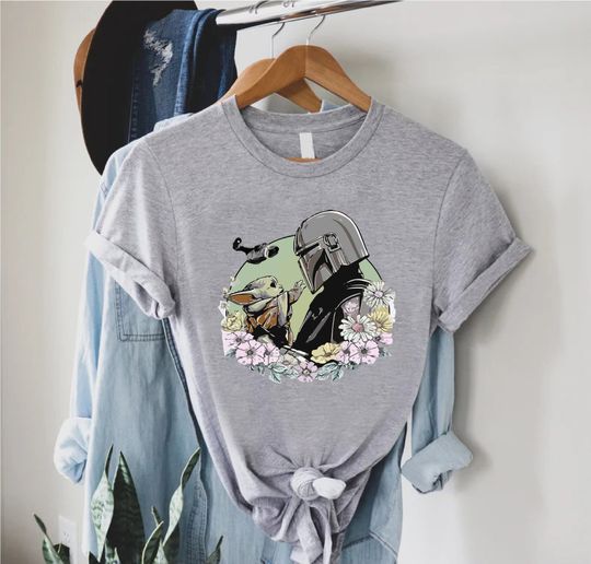 Disney Mandalorian Shirt, Mandalorian Grogu Shirt, Disney Star Wars T-Shirt