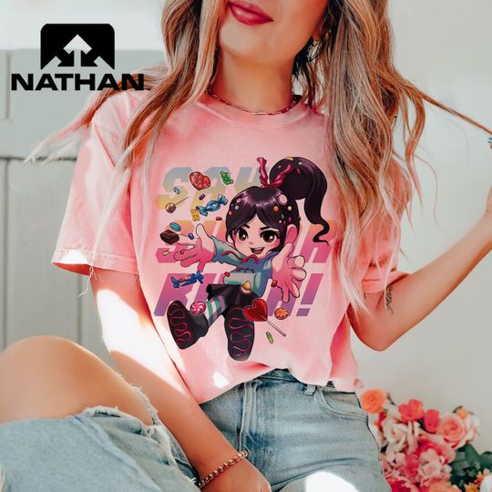 Disney Wreck It Ralph Graphic T-Shirt, Vanellope Shirt, Magic Kingdom Tee, Disneyland Family Trip Vacation, Disney Shirt 2023.