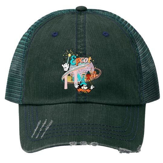 Disney Epcot Trucker Hats, Vintage Epcot 1982 Trucker Hats