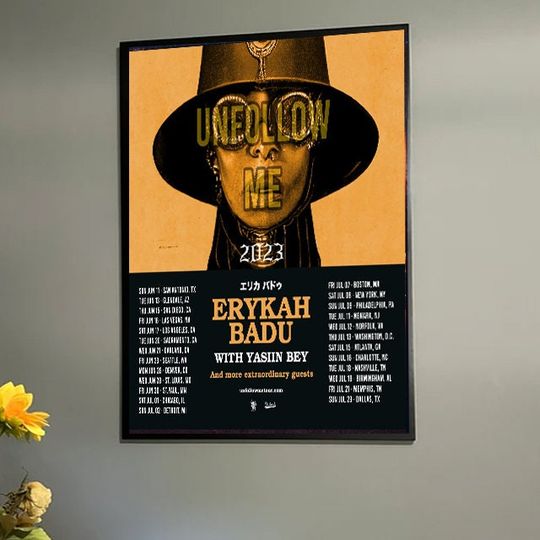 Erykah Badu Unfollow me Tour 2023 Poster