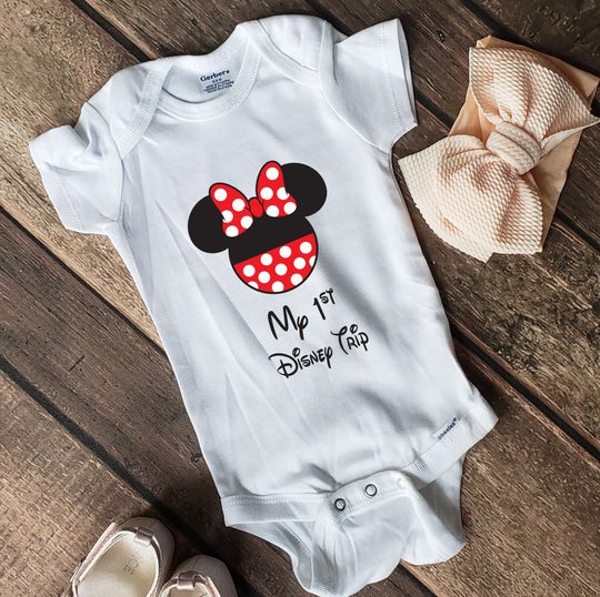My First Disney Trip - Baby Minnie Mouse Pants Onesie