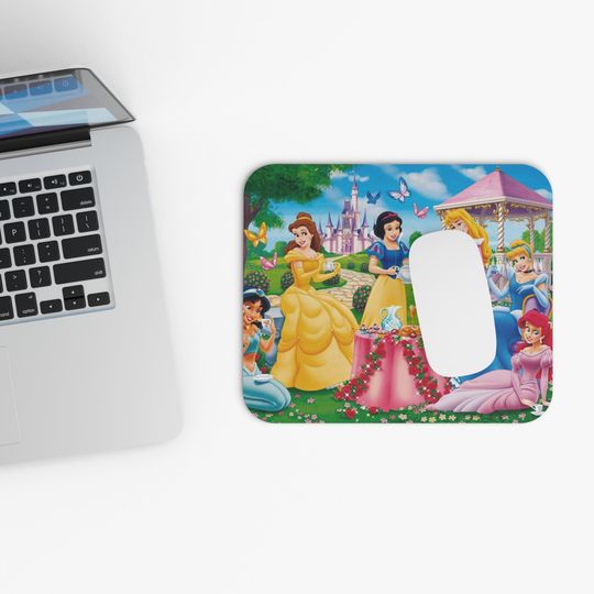 Disney Princess Square Mouse Pad - Jasmine, Belle, Snow White