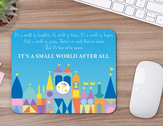 Disney Mouse Pad  - It's a Small World After All