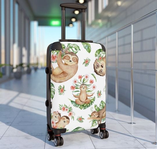 Discover Sloth Carry On Suitcase Wheels, Kids Suitcase on Wheels