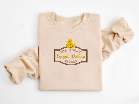 Tangled Snuggly Duckling embroidered Crewneck, Rapunzel crewneck, Disney Sweatshirt, Disney Crew, Disney Crewneck