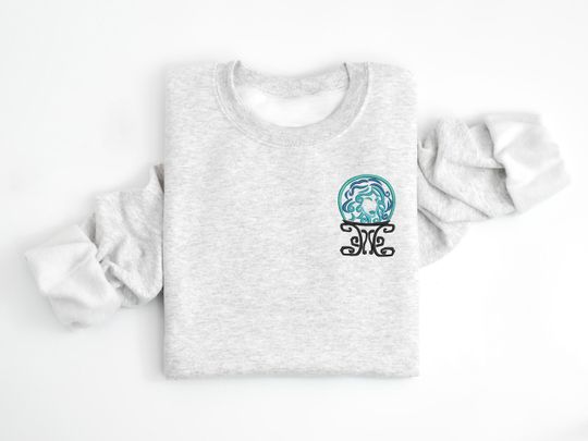 Madam Leotta embroidered Crewneck, Disney Halloween,  Haunted Mansion sweatshirt, Disney Sweatshirt, Disney Crew, Disney Crewneck