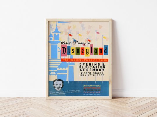 Disney Disneyland 60 Years of Dreams Poster